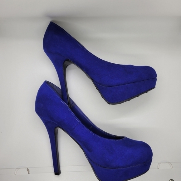 Candie's Cabela Blue‎ High Heels Women's Size 6 Medium - Picture 4 of 16